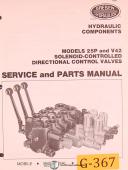 Gresen-Gresen 25P and V42, Solenoid- Controlled Directional Control Valves Manual 1980-25P-V42-01